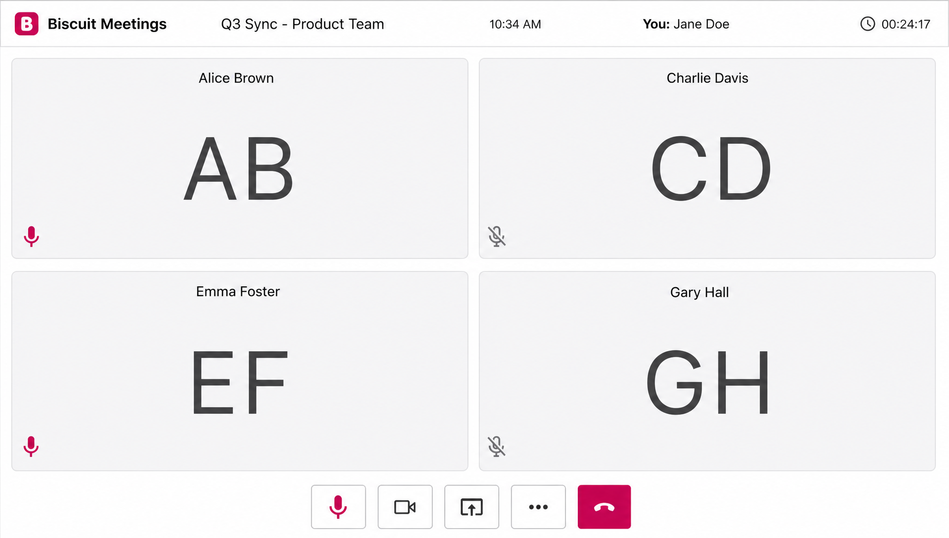 Meetings app preview